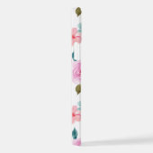 Roze bloem waterverf naadloos iPhone hoesje (Rechterkant)