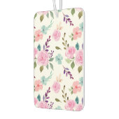 Roze bloem waterverf naadloos luchtverfrisser (Links)