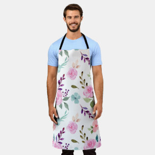 Roze bloem waterverf naadloos schort