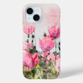 Roze bloem Waterverf schilderen Case-Mate iPhone Case (Achterkant)