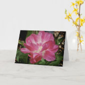 Roze bloem [Wenskaart] Kaart (Gele Bloem)