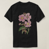Roze Bloem Wildbloem  Botanisch Illustrat T-shirt (Design voorkant)