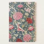  Roze Bloem William Morris Monogram Planner (Achterkant)
