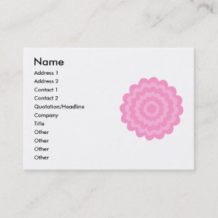 roze bloem. Witte achtergrond. Visitekaartje