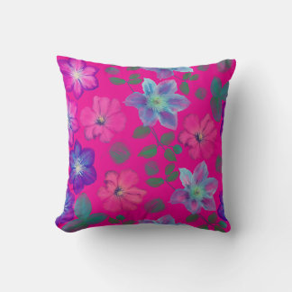 Roze Bloem Worp Kussen