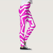 Roze bloem Yoga Pants Gym Workout Stretch Pants Leggings (Rechts)