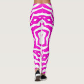 Roze bloem Yoga Pants Gym Workout Stretch Pants Leggings (Achterkant)