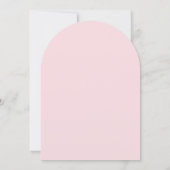 Roze bloemachtige bruiloft kaart (Achterkant)