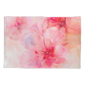 Roze bloemblaadje Elegance Waterverf Kussensloop (Achterkant)