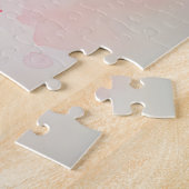 Roze bloemblaadje Elegance Waterverf Legpuzzel (Zijkant)