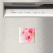 Roze bloemblaadje Elegance Waterverf Magneet (Insitu (Vaatwasser))