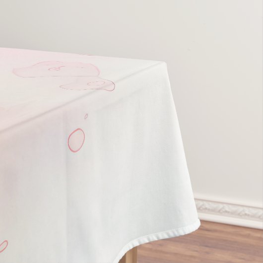 Roze bloemblaadje Elegance Waterverf Tafelkleed (Voorbeeld)