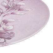 Roze Bloemblaadje Snijplank (Hoek)