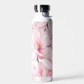 Roze bloemblaadjes aangepaste naam waterfles (Links)