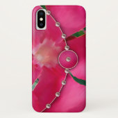 Roze Bloemblaadjes en Parels Case-Mate iPhone Case (Achterkant)