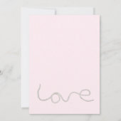 Roze bloemblaadjes en Prosecco Vrijgezellenfeest Kaart (Achterkant)