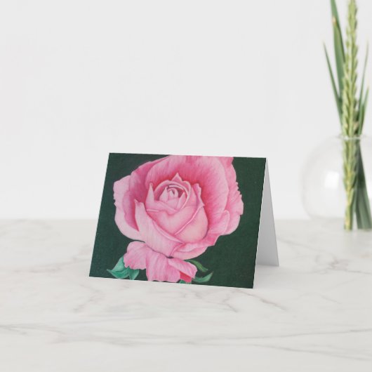 Roze bloemblaadjes Inspirerend Note Kaart (Voorkant)