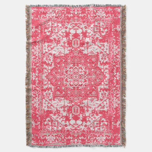 Roze bloemblaadjes op Kilim Dreams Deken