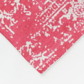 Roze bloemblaadjes op Kilim Dreams Fleece Deken (Hoek)