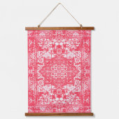 Roze bloemblaadjes op Kilim Dreams Hangend Wandkleed (Voorkant)