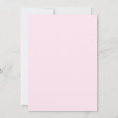 Roze Bloemblaadjes Parels & Prosecco Bruidsfeest Kaart (Achterkant)