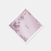 Roze Bloemblaadjes servetten (Hoek)