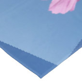 Roze bloemblaadjes tafelkleed (Gekanteld)