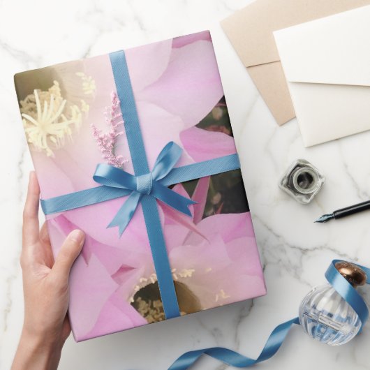 Roze bloemblaadjes van de woestijn cadeaupapier (Geschenken)