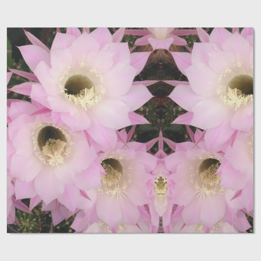 Roze bloemblaadjes van de woestijn cadeaupapier (Vlak)