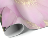 Roze bloemblaadjes van de woestijn cadeaupapier (Rol Hoek)
