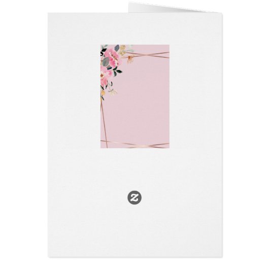 Roze bloemblaadjes Verjaardag (Achterkant)