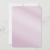 Roze bloemblad Bewaar de datum Save The Date (Achterkant)