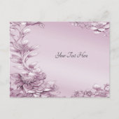 Roze Bloemblad Briefkaart (Voorkant)