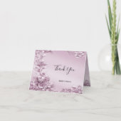 Roze Bloemblad Dankjewel Card Bedankkaart (Voorkant)