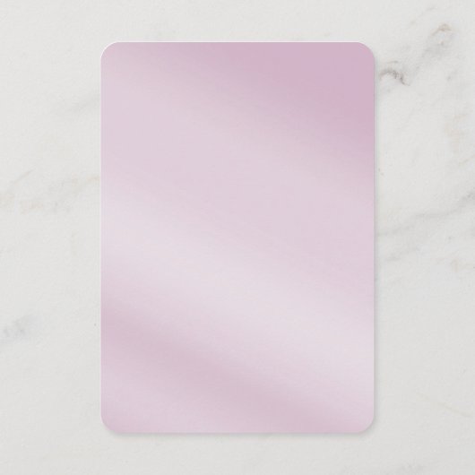 Roze Bloemblad Detail Behuizing Kaart (Achterkant)