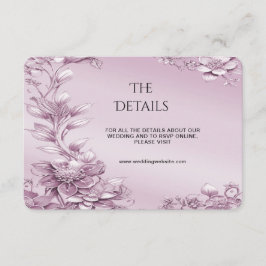 Roze Bloemblad Detail Behuizing Kaart