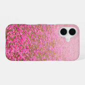 Roze bloemblad iPhone 16 hoesje (Achterkant horizontaal)