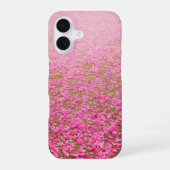 Roze bloemblad iPhone 16 hoesje (Achterkant)
