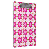 Roze Bloemblad Mozaïek patroon Klembord (Rechts)