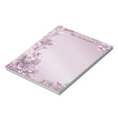 Roze Bloemblad Notitieblok (Linkerzijde)
