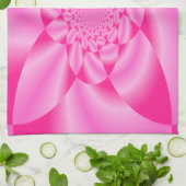 Roze Bloemblad Theedoek (Gevouwen)