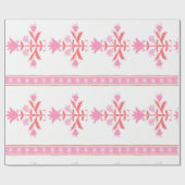 Roze bloembladeren cadeaupapier (Vlak)