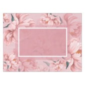 Roze bloembloembloempatroon, tafellade tafelkleed (Voorkant (Horizontaal))