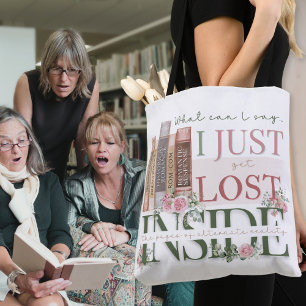 Roze Bloemboek Liefhebbers Bookish Reading Canvas  Tote Bag