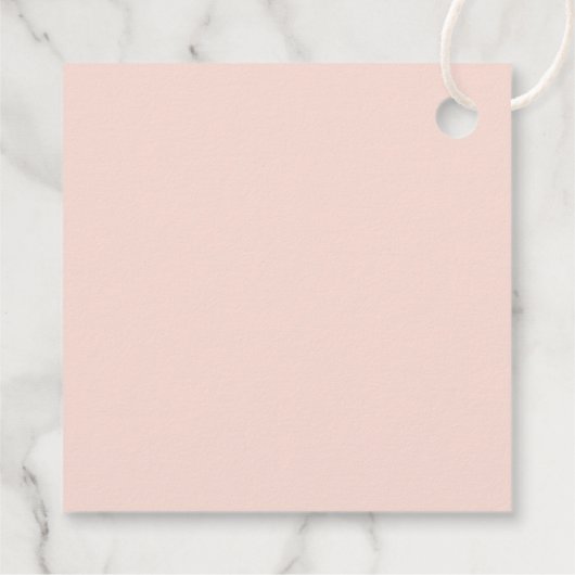 Roze Bloemboeket Bedankje Bedankjes Labels (Achterkant)