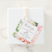 Roze Bloemboeket Bedankje Bedankjes Labels (In situ)