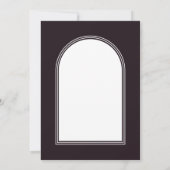 Roze Bloemboog bruiloft Kaart (Achterkant)