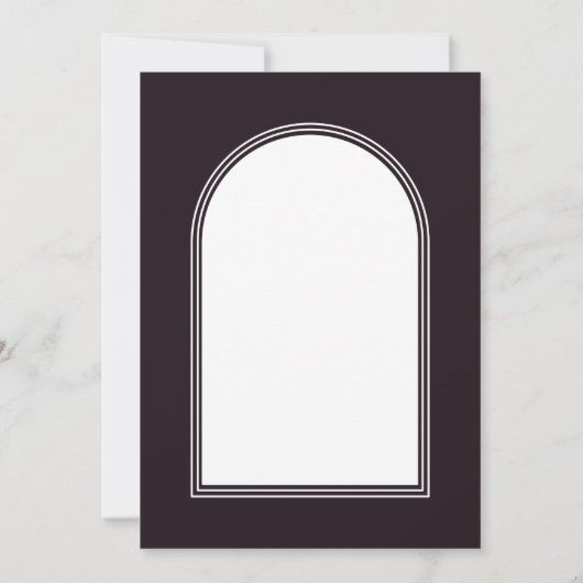 Roze Bloemboog bruiloft Kaart (Achterkant)