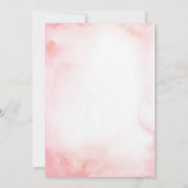 Roze Bloemboog Coquette Pearl Baby shower Kaart (Achterkant)