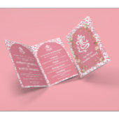 Roze Bloemboog Lijst Indiase bruiloft